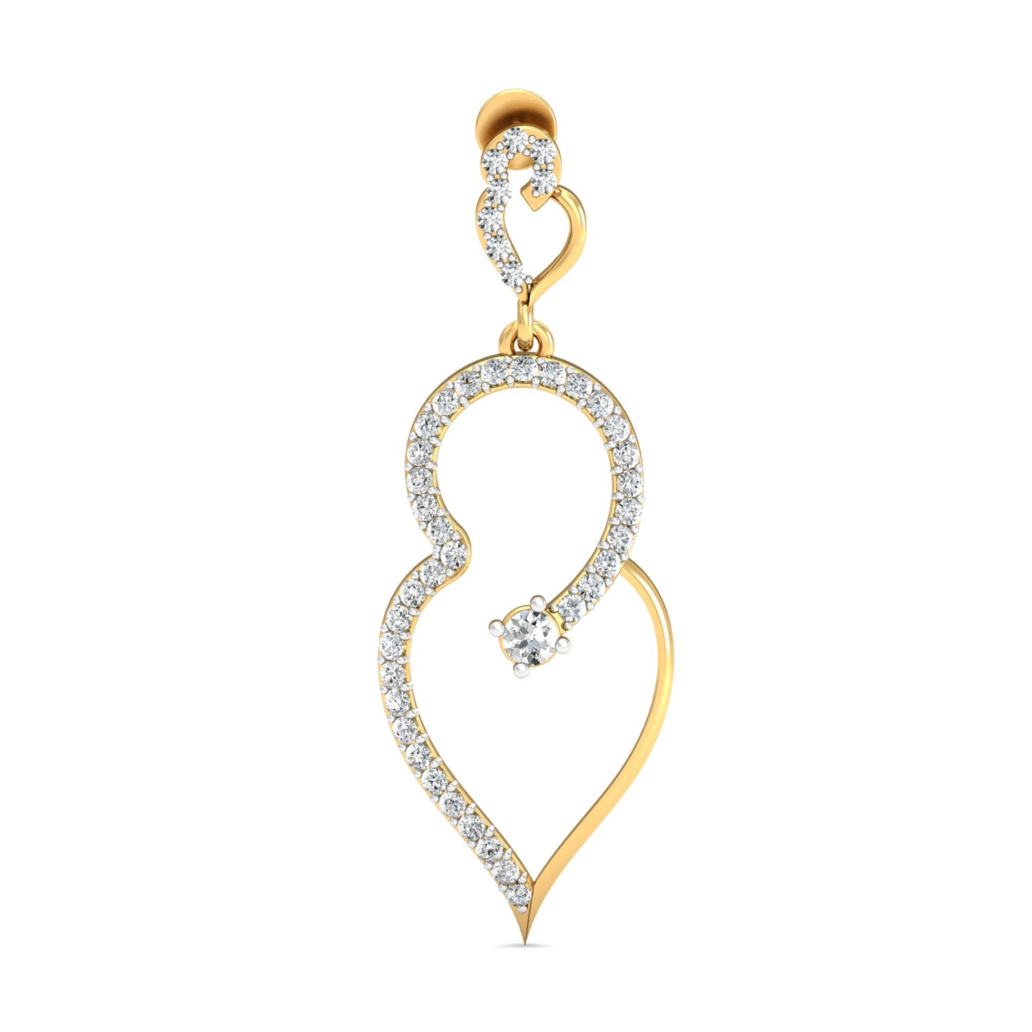 Nidal Jewels | Elevated Teardrop Earrings with Diamond